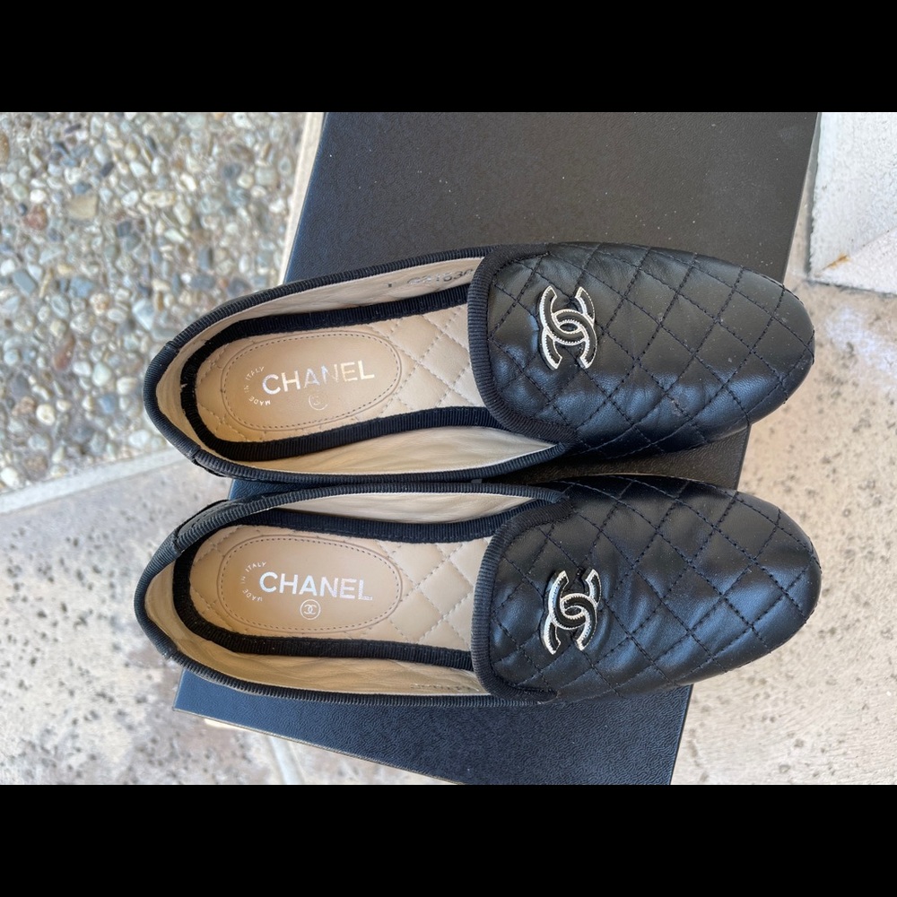 Chanel shoes slip ons